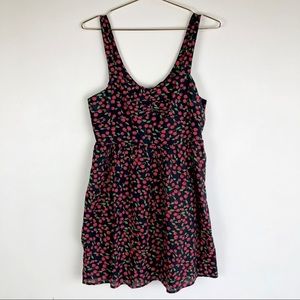 Cherry Print Pinup Style Dress